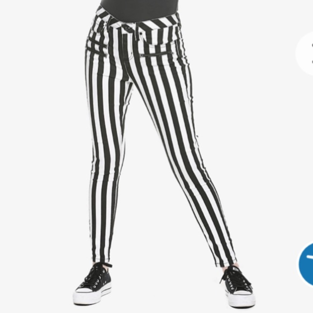 Vertical Striped Pants from Hot Topic